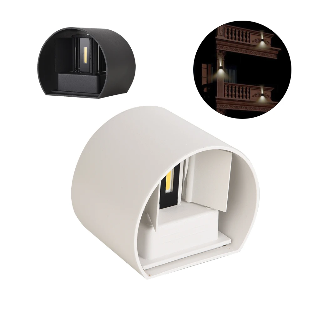 Светодиодная настенная лампа 12 Вт водонепроницаемая комнатная и уличная