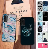 toplbpcs ocean whale shark swimming phone case for huawei honor 8x c 9 10 i lite play view 10 20 30 5a nova 3 i