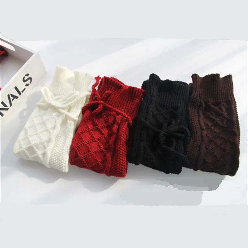 Модные зимние утепленные вязаные чулки 2018 Женские Вязаные гольфы выше колена