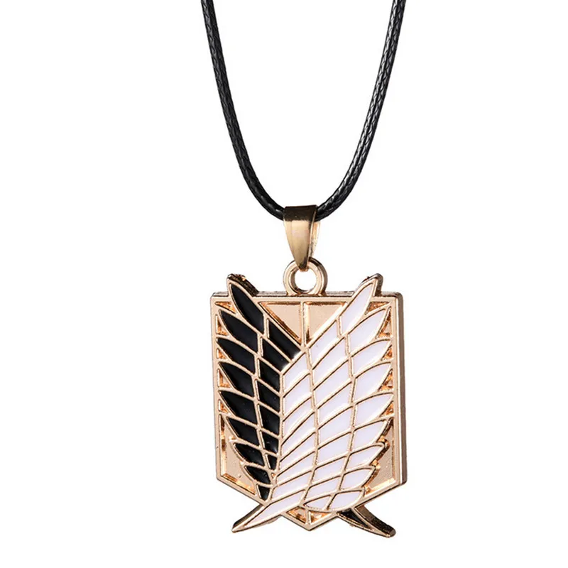 

Attack On Titan Necklace Wings of Liberty Freedom Scout Regiment Legion Survey Recon Corp Badge Pendant Fashion Anime New 2021