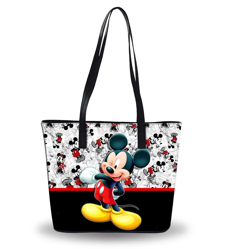 Сумки Disney Mickey mouse женская сумка через плечо с мультипликационным принтом Большая
