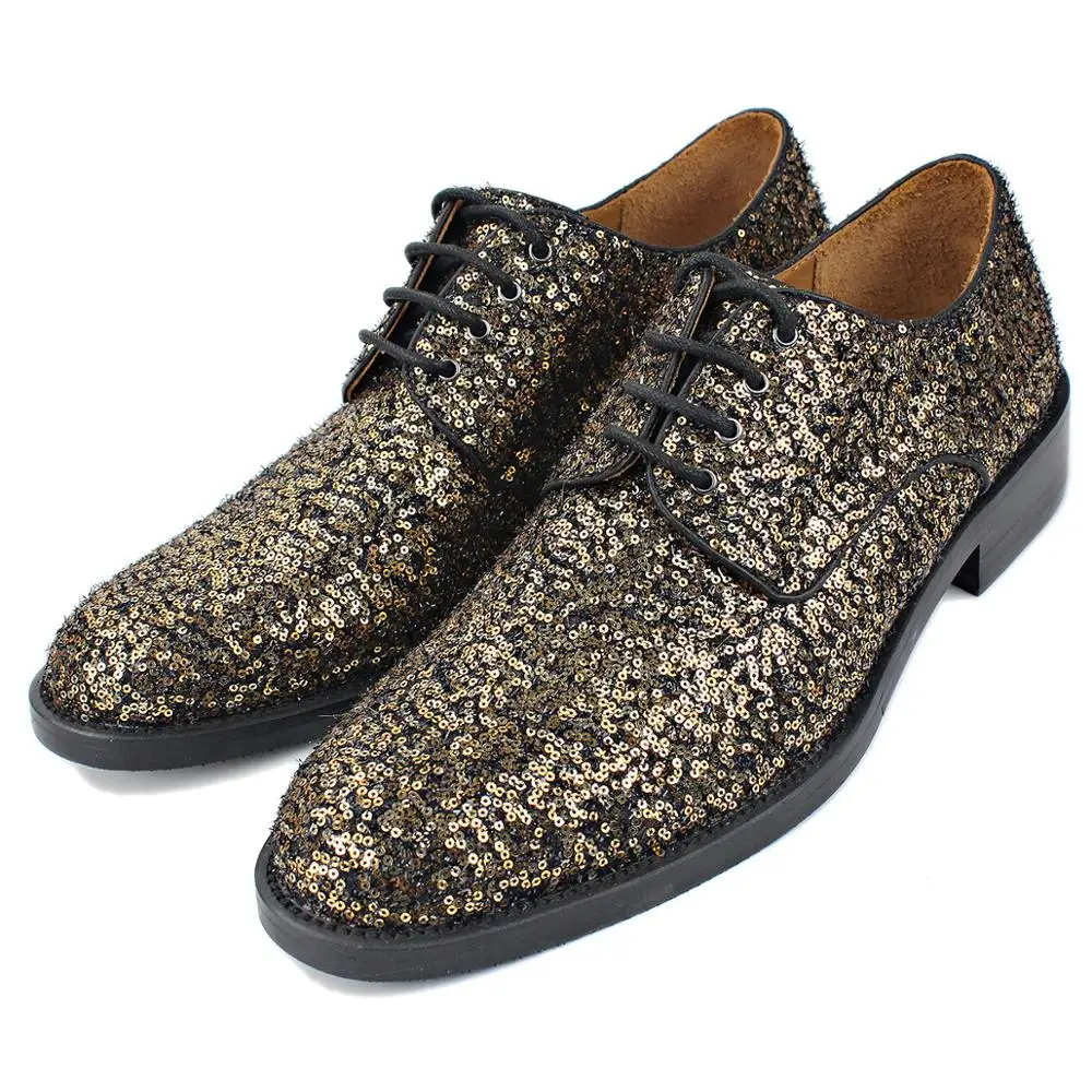 

Mens Fashion shoes Casual Designer Shoes shine shoes men wedding footwear Sequins Reflective shoes