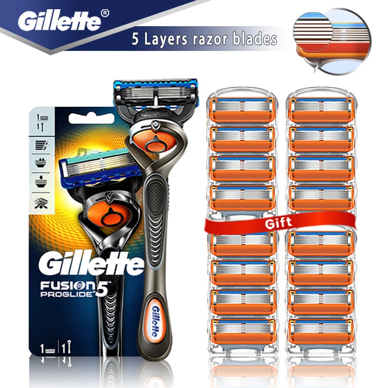Безопасная бритва Gillette Fusion 5 Proglide прямая Бритва для мужчин бритвенный станок с