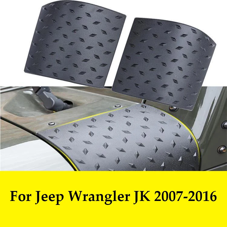 

Black Cowl Body Armor Car Side Outer Cowling Cover 2PCS For Jeep Wrangler JK 2009-2016 ABS Body Armor Car Accessories