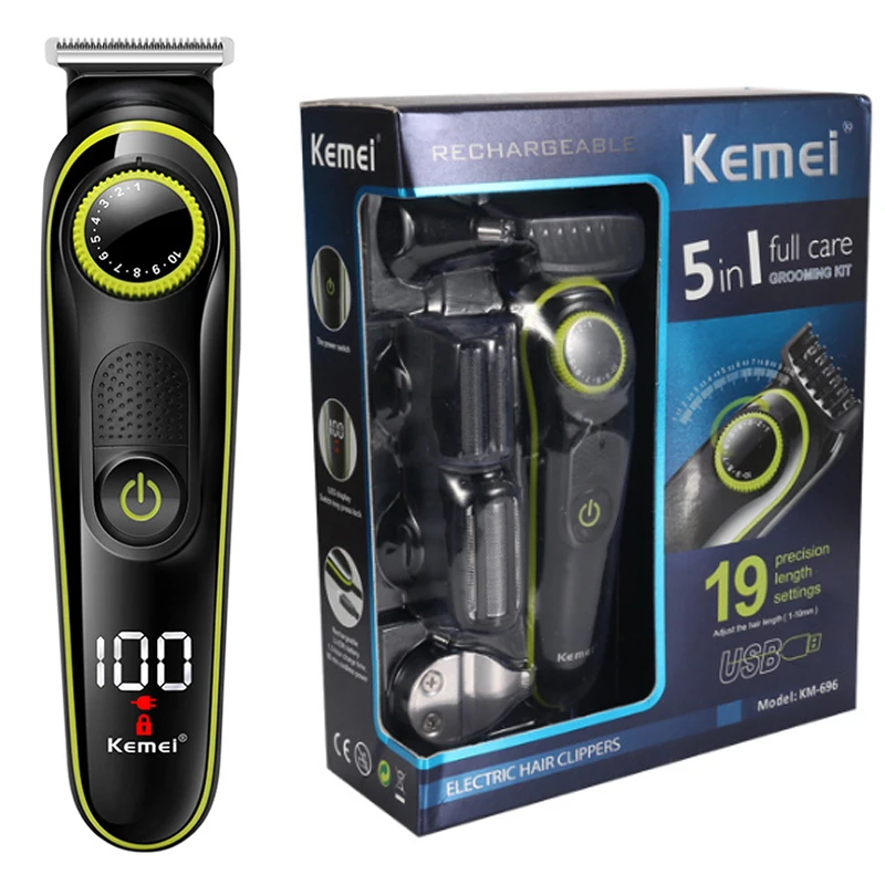 

Универсальный профессиональный триммер для волос, Мужская электрическая машинка для стрижки волос, триммер для бороды, Машинка для стрижки...