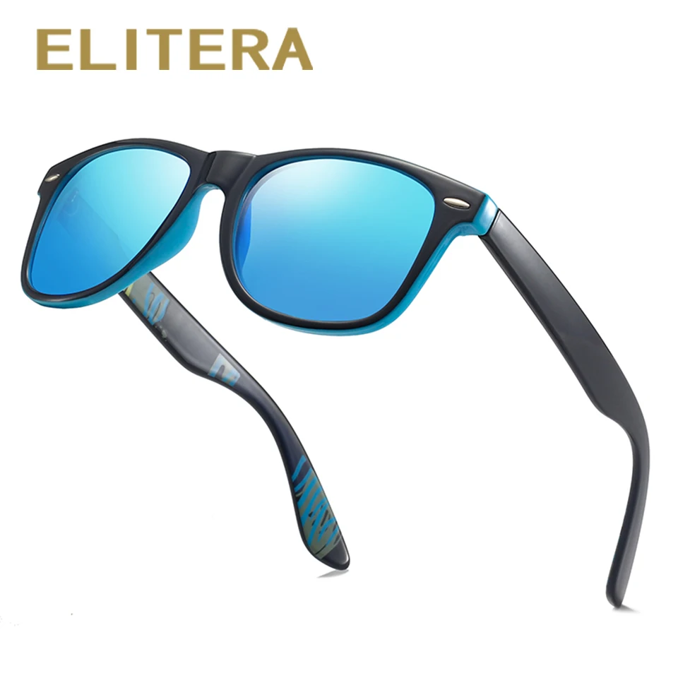 

Мужские и женские солнцезащитные очки ELITERA, классические поляризационные брендовые дизайнерские очки в квадратной оправе для вождения, UV400