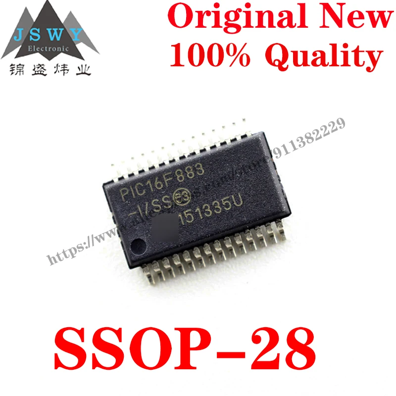 

10~100 PCS PIC16F883-I/SS SSOP-28 Semiconductor 8-bit microcontroller -MCU IC Chip for module arduino Free Shipping 16F883-I/SS