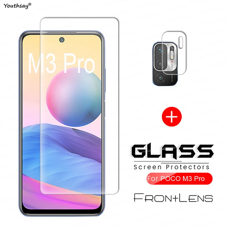 

For Xiaomi POCO M3 Pro Glass Tempered Glass for Xiaomi POCO M3 Pro Glass Screen Lens Camera Protector Film For Mi POCO M3 Pro