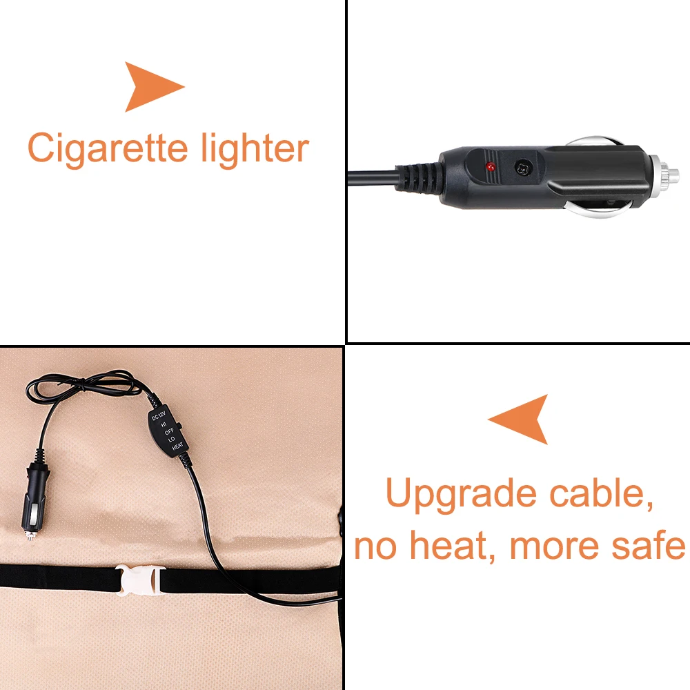 Нагреватель подушка для автомобильного сиденья 12 В постоянного тока