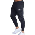Мужские повседневные спортивные брюки, брендовые черные брюки на молнии для бега, новинка 2021