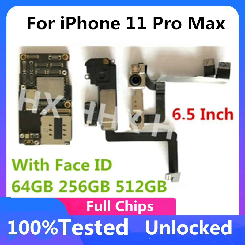 Разблокированная материнская плата Clean iCloud для iPhone 11 Pro Max 100% оригинальная с