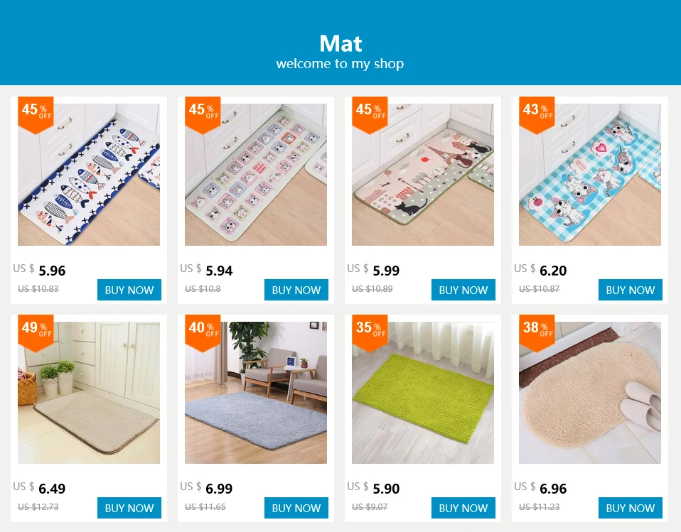Short-Haired Chenille Doormat Rug Water Absorption Carpet Kitchen Bathroom Carpet Floor Mat for Living Room Anti Slip Bath Mat