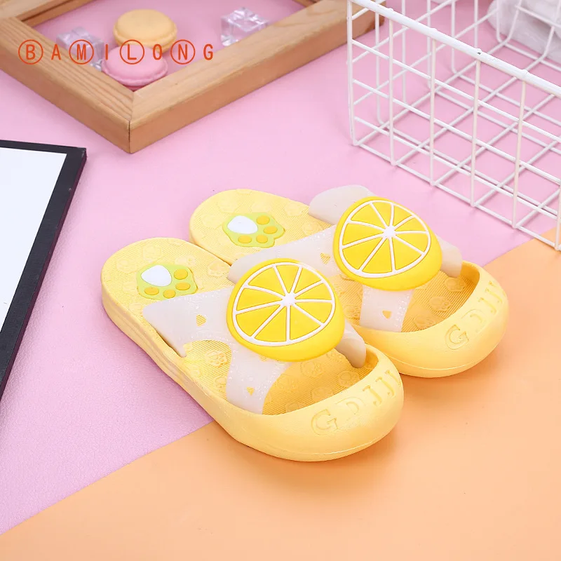 2020 новые летние сандалии для девочек детские с рисунком Нескользящие Тапочки