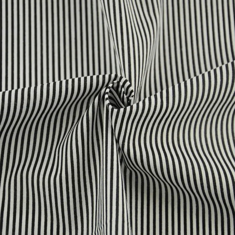 Хлопчатобумажная ткань черно белые полоски узоры пэтчворк предварительно