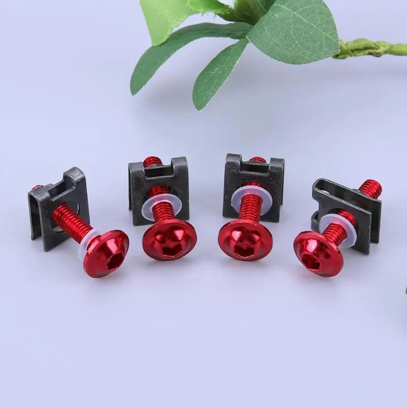 10 шт./лот Универсальный M6 6 мм болты обтекателя мотоцикла гаек скутера шпиль