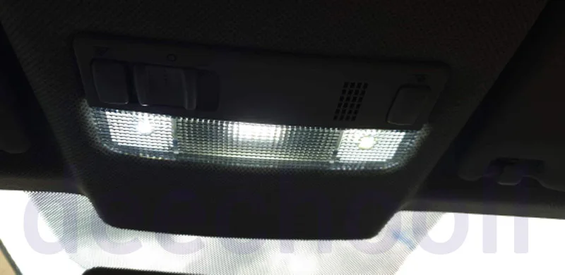 Комплект из 9 светодиодных ламп чистого белого цвета для номерного знака +