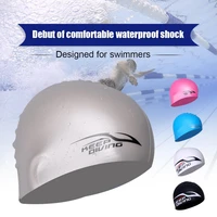 3d ergonomic swim caps silicone waterproof swimming caps for men women