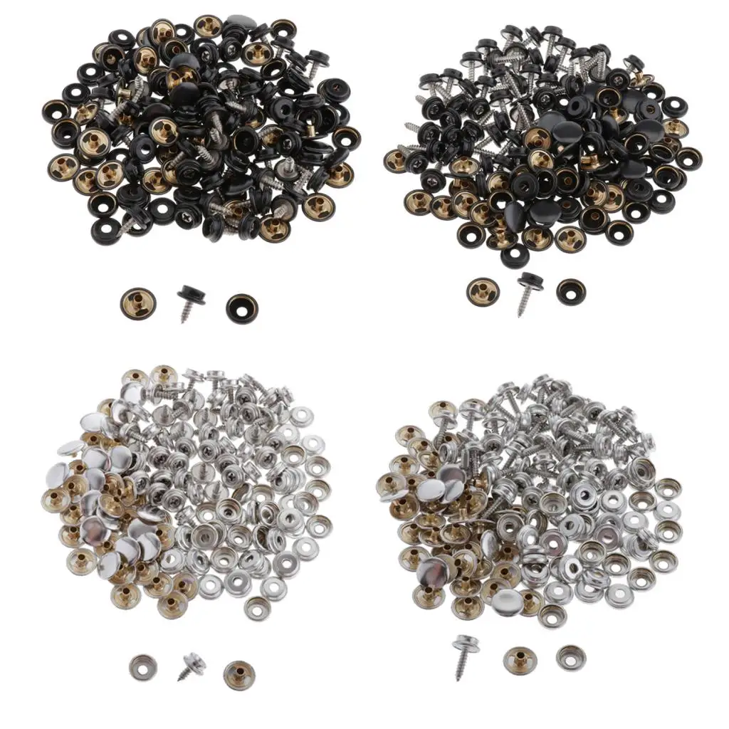 

50 Sets Fastener Screw Snaps Stub for Marine Boat Canvas Tarp