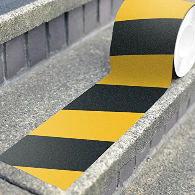 Non Slip Safety Grip Tape Strong Adhesive Safety Traction Tape PVC Warning Tape Stairs Floor Anti-slip Indoor/Outdoor Stickers