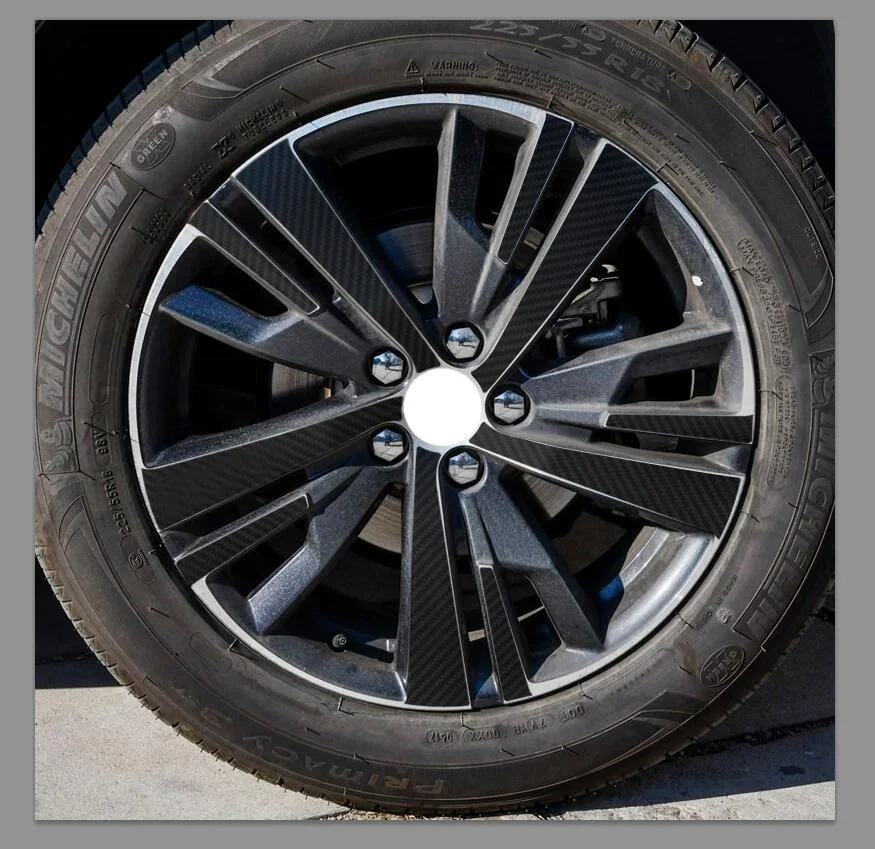 3D 4D Углеродные/матовые/глянцевые черные колесные наклейки Стайлинг автомобиля