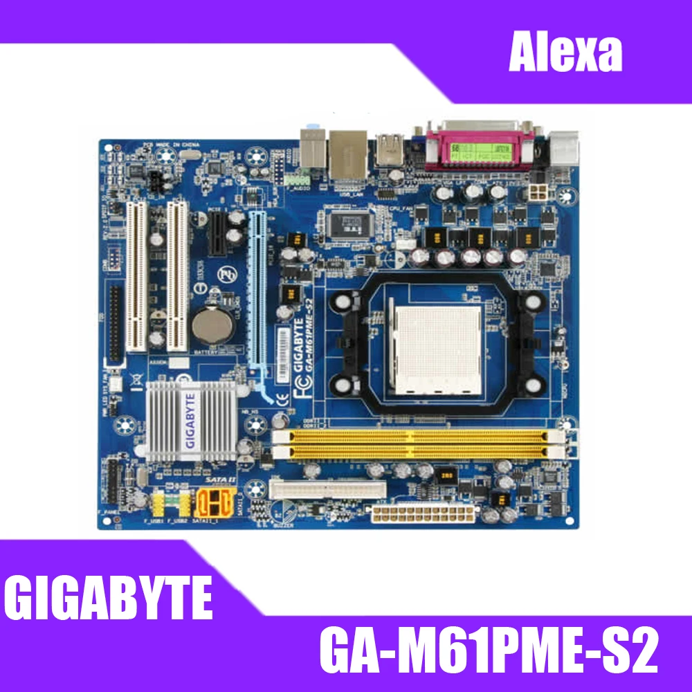 GIGABYTE GA M61PME S2 настольная материнская плата NF6100 430 Socket AM2 для Athlon 64 FX X2 Dual empron DDR2 8G