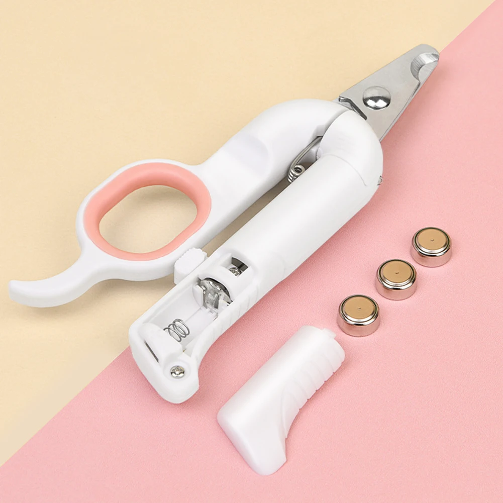 

Pet Claws Scissors Cat Puppy Toe Nail Clippers Pet UV LED Light Cutter Trimmer Stainless Steel Grooming Care Cleaning Tool