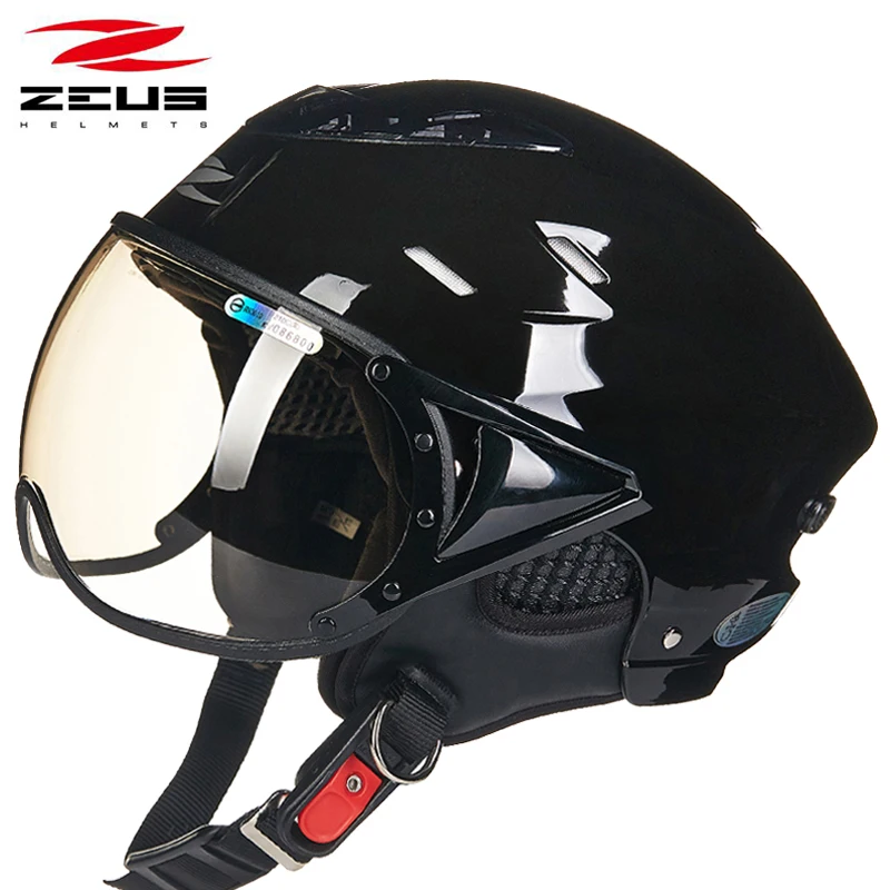 Мотоциклетный шлем ZEUS 125B мужской летний женский ретро для электросамоката |
