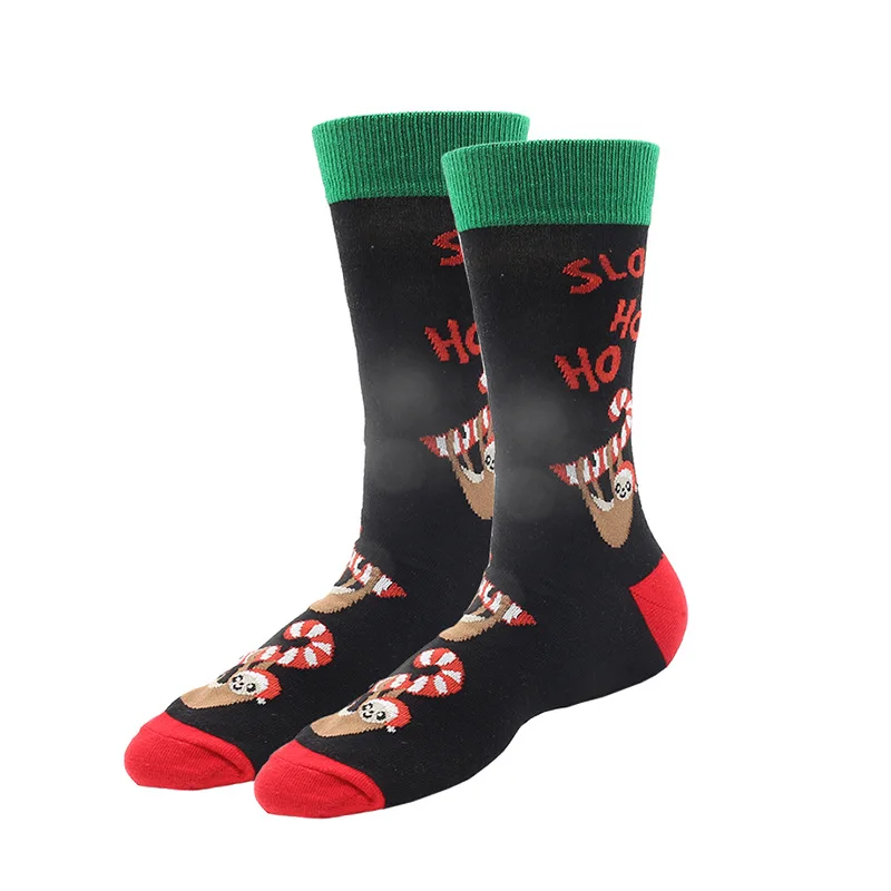 

Colorful Men's Combed Cotton Crew Casual Dress Socks Funny Cartoon Animal Duck Pattern Crazy Skateboard Socks For Wedding Gifts