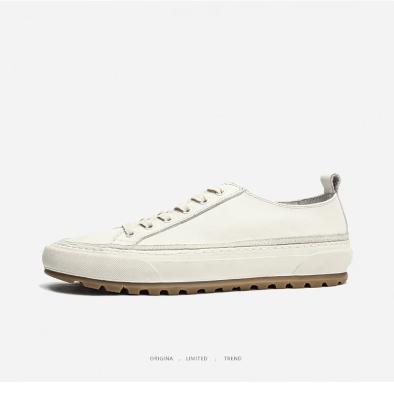 

Men Handmade Shoes Men Sneakers Luxury Brand All-match Cowhide Fashion Boots Men Casual Shoes, Leisure Shoes Spring Autumn