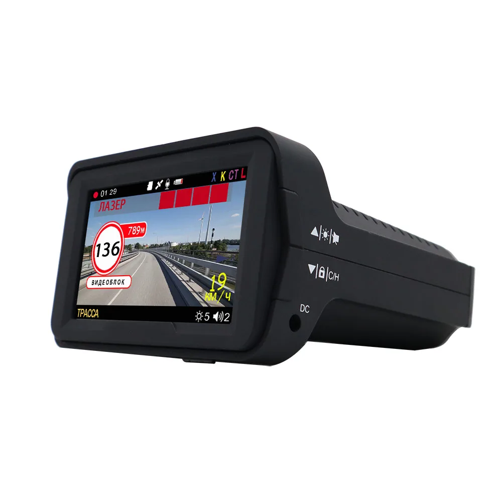 Karadar 1080P 3 в 1 Автомобильный Gps анти радар детектор DVR видео рекордер Desh cam камера Русский Голос ips 3 дюйма дисплей 140 градусов