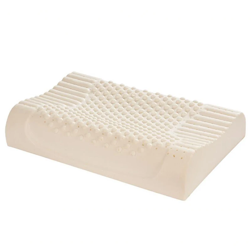 

Quality bed pillow Massage natural LATEX foam filling sleepwell neck pillows