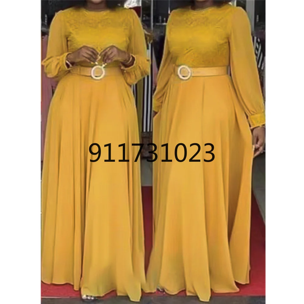 Женское длинное платье с вышивкой в мусульманском стиле | Тематическая одежда и