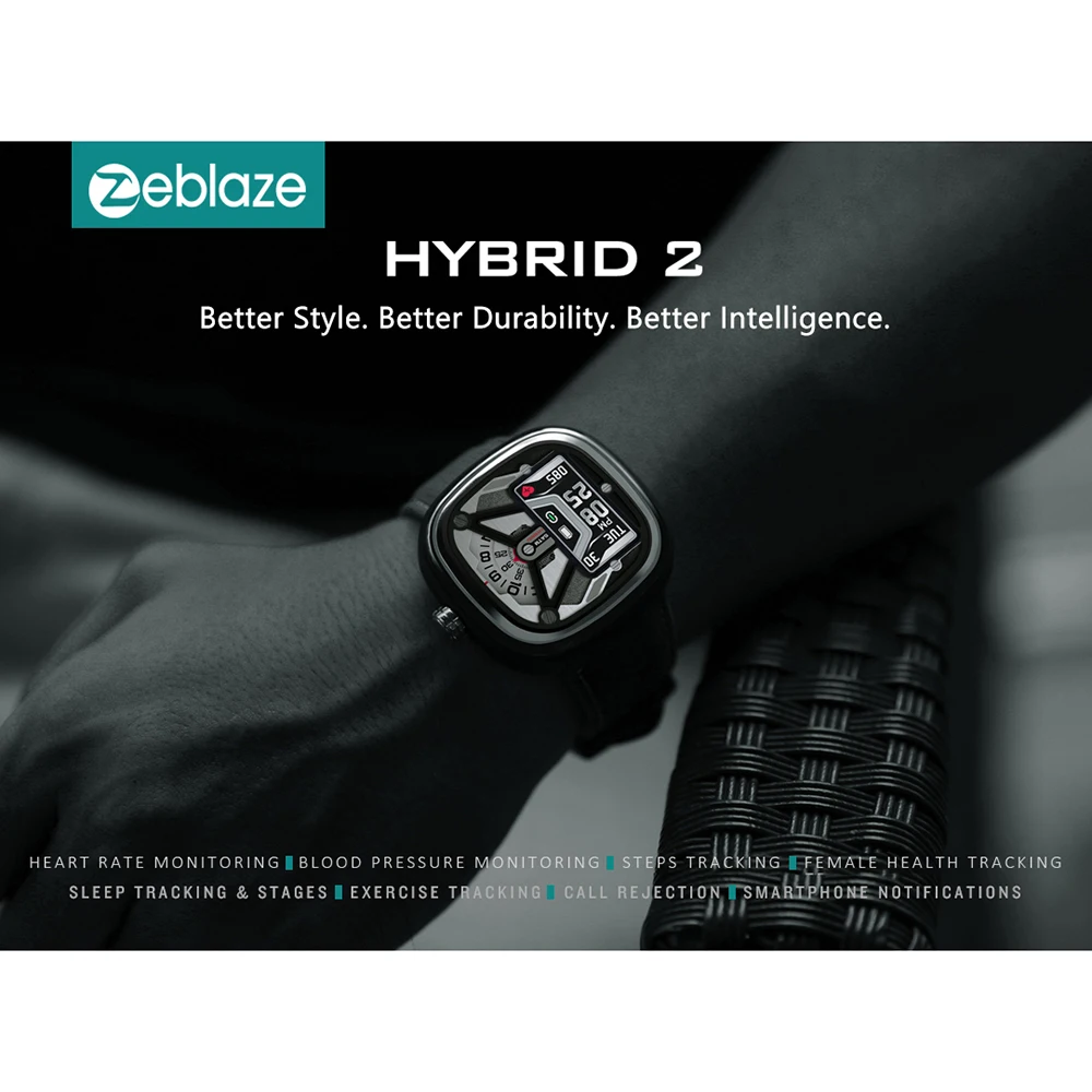 Zeblaze HYBRID 2 Смарт-часы, пульсометр, кровяное давление, отслеживание сна, наручные часы, умный таймер, спортивные водонепроницаемые мужские Смарт-часы