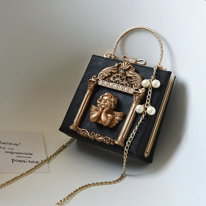 Женские кожаные сумки с ангелом через плечо роскошная дизайнерская женская