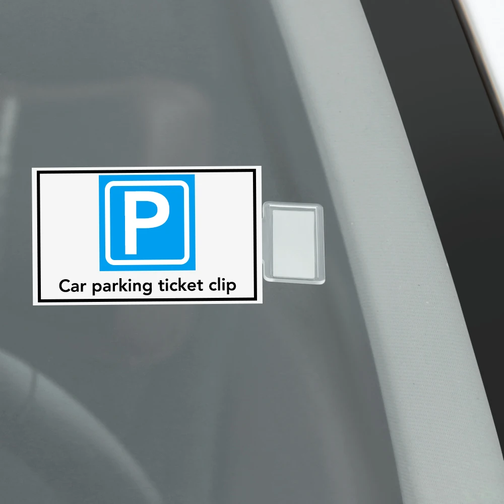 Автомобильный держатель для удостоверения на парковку автомобиля наклейка