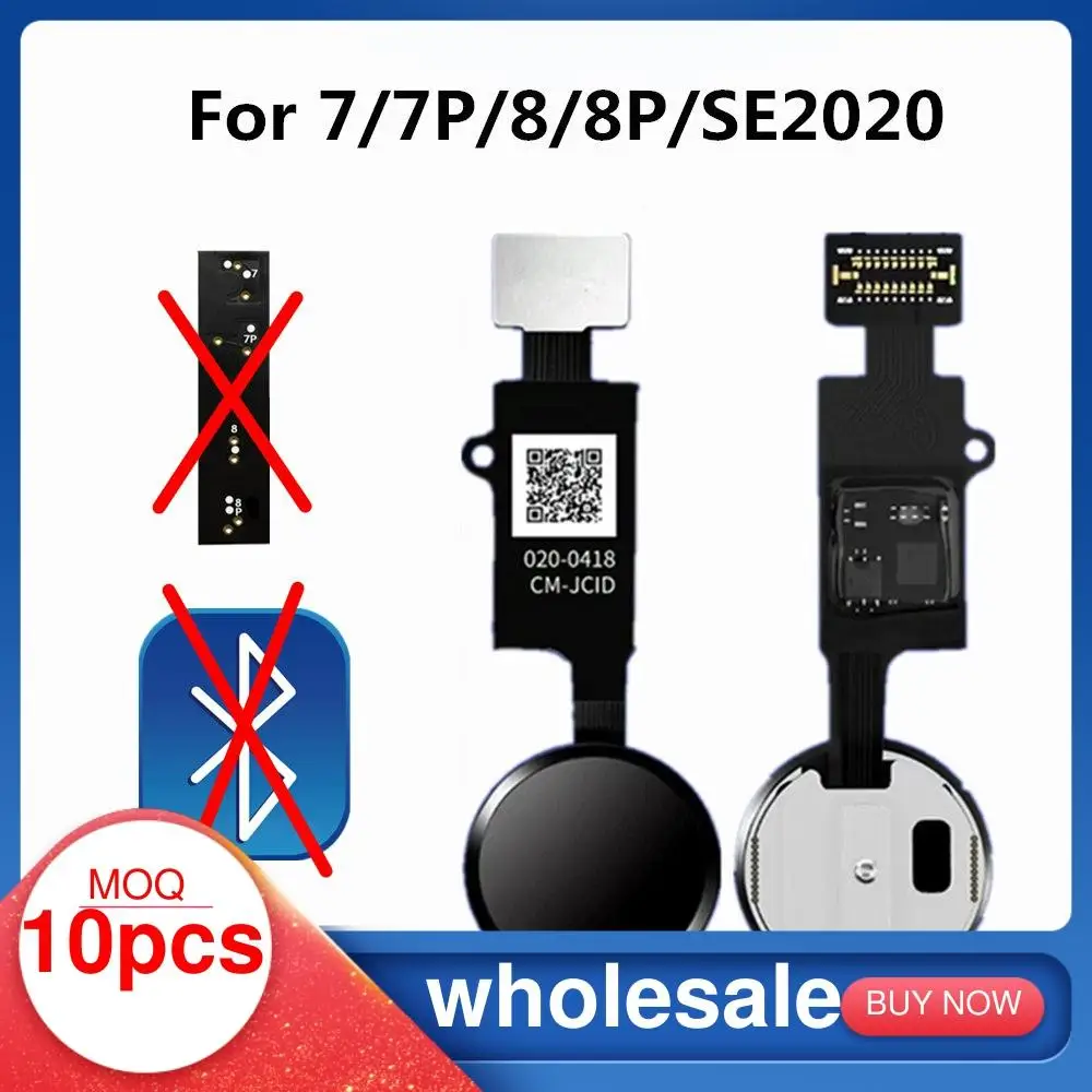 10 шт. 6 го поколения JC кнопка для дома iPhone 7 8 Plus SE 2020 7P P функция возврата решение No