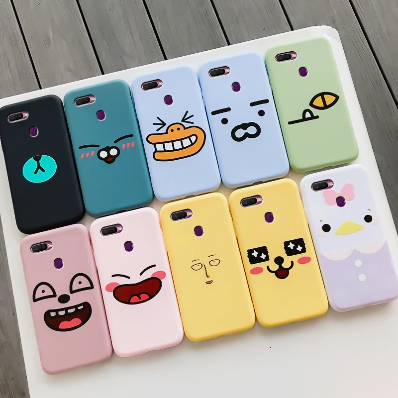 

For OPPO A7x Case Protective Phone Shell Frosted Silicone Casing Candy Colorful For OPPO A7x Soft TPU Back Cover