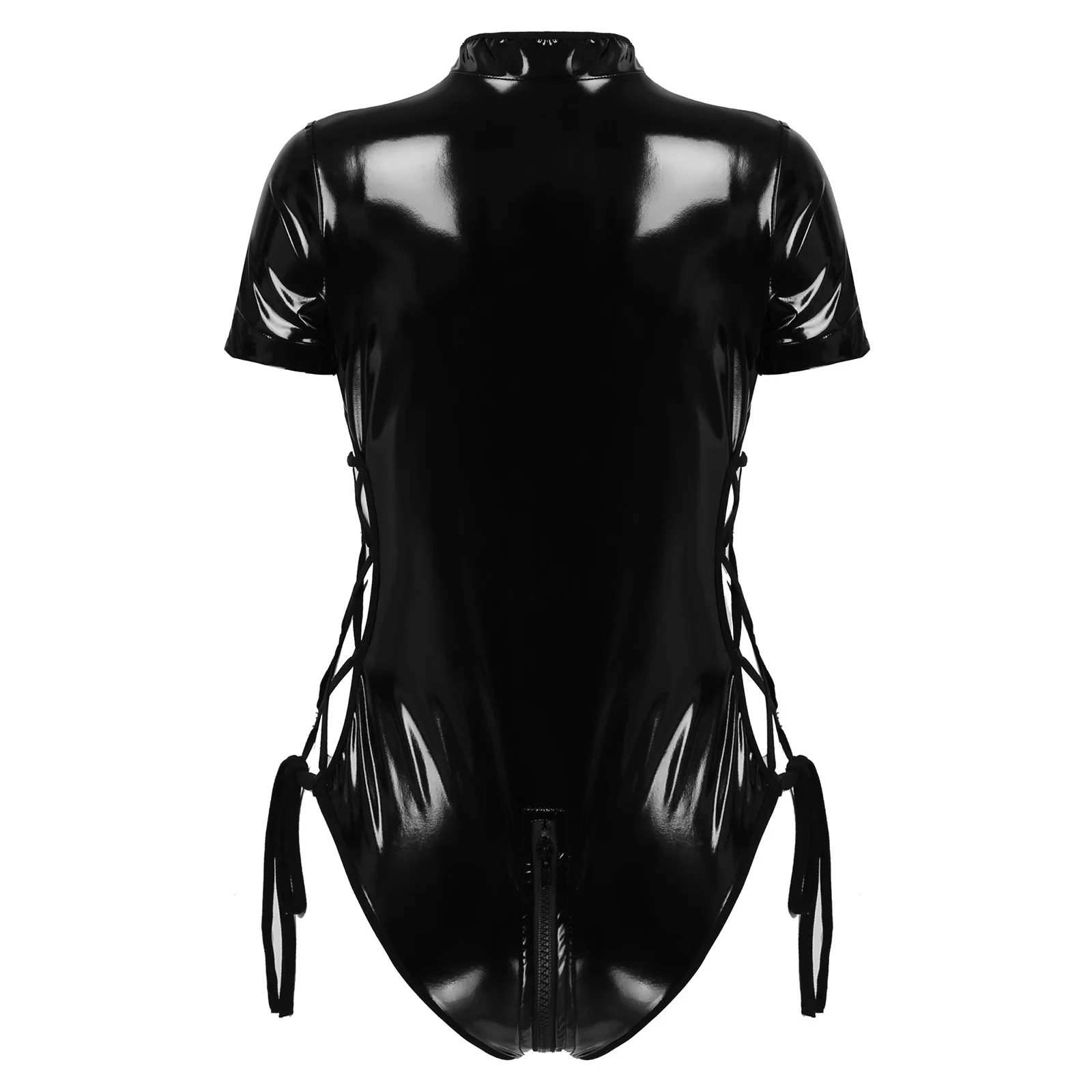 Женский латексный костюм кошка нижнее белье сексуальные костюмы боди из