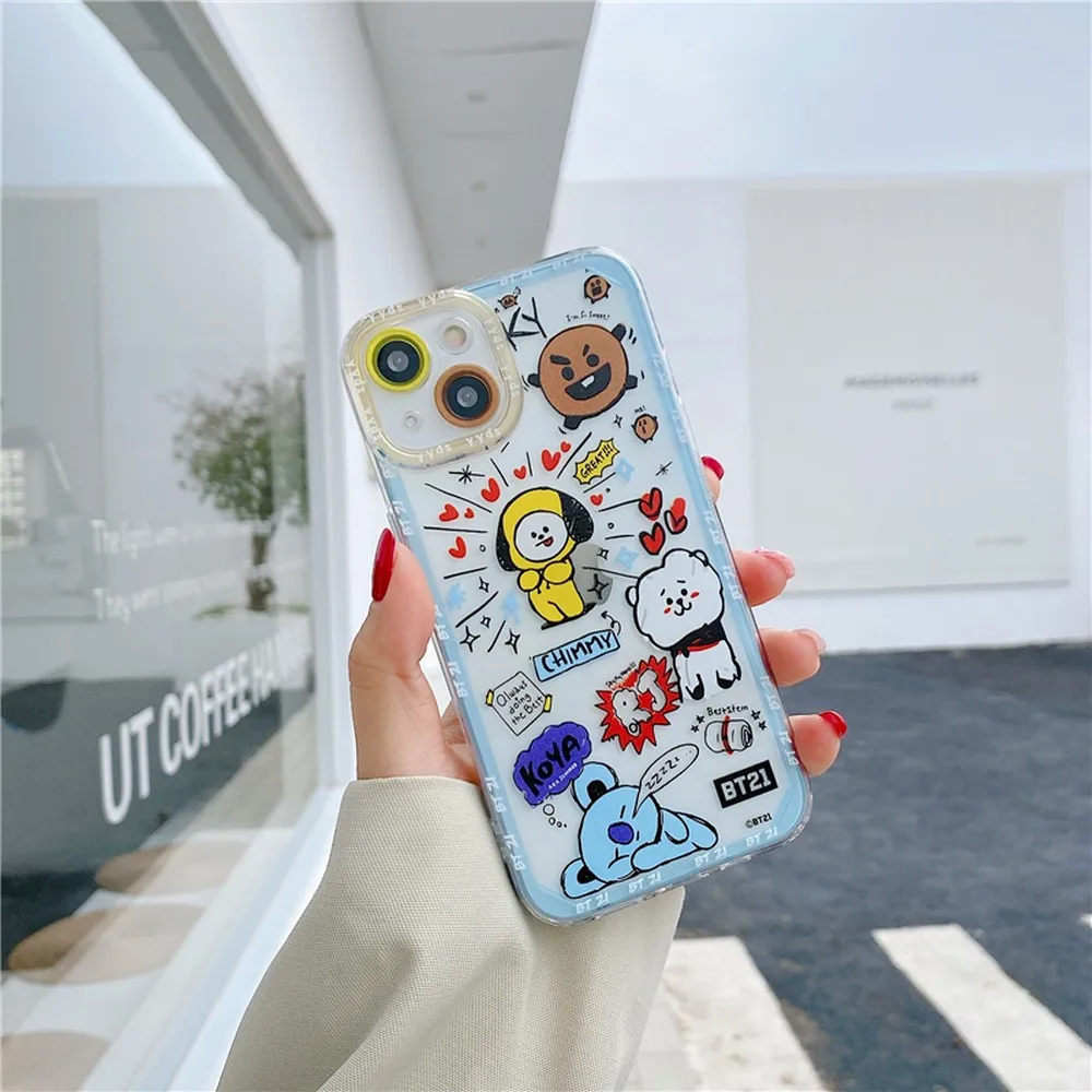 Прозрачный мягкий чехол с мультяшным изображением глаза ангела для iphone 15Pro XR XSMax 11