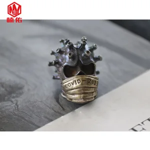 Латунный нож из Паракорда, бусина, брелок, ожерелье, подвеска из бисера, карманный инструмент для повседневного использования