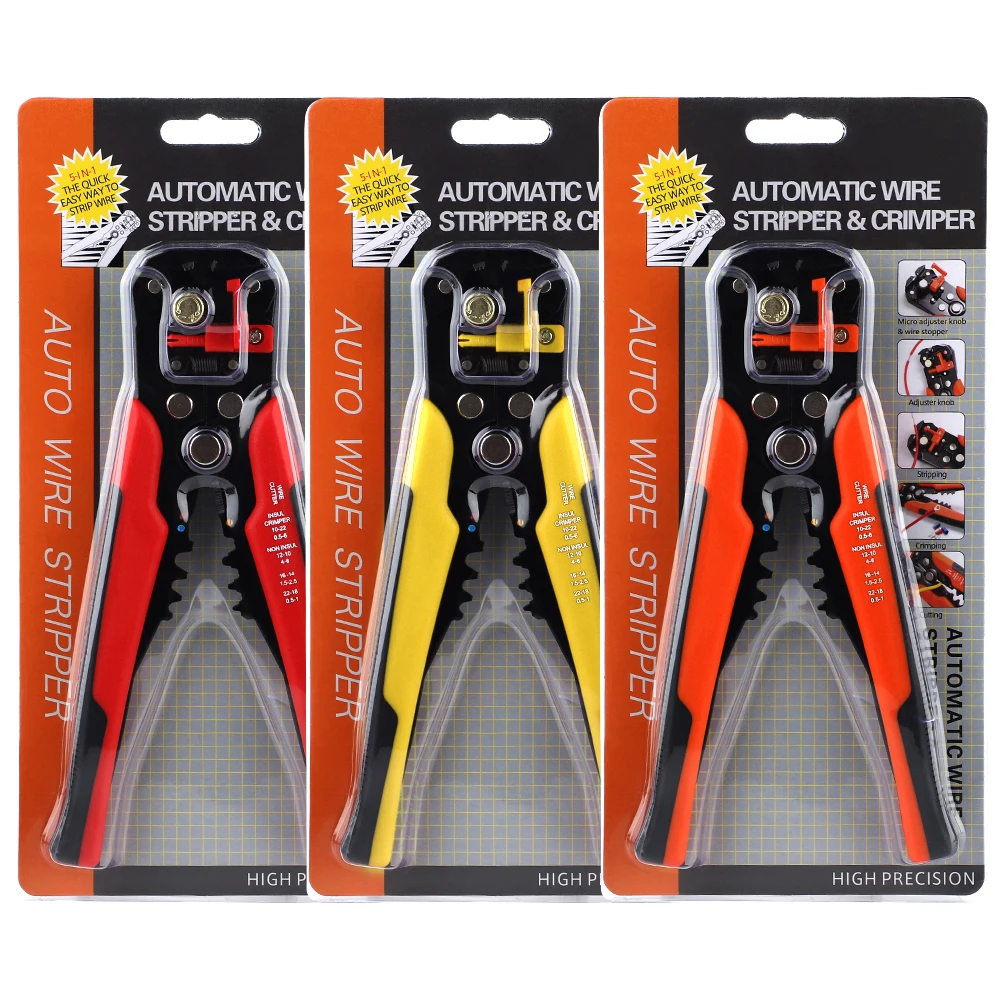 

Wire Stripper Automatic Multifunctional Cable Stripping Pliers 0.2-6 mm 2 Cutting Crimping Terminal Electrician Repair Tools Kit