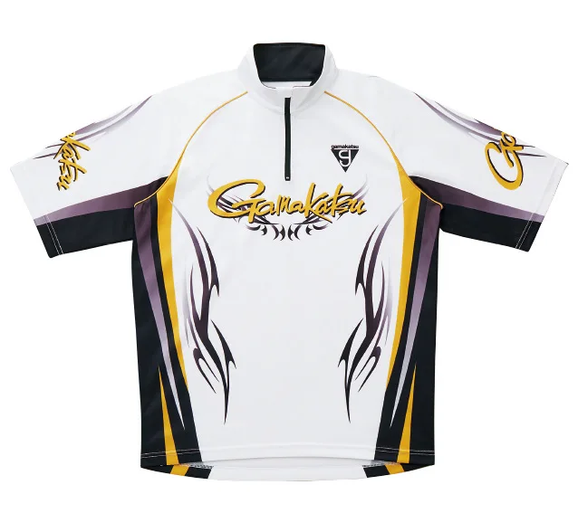 

GAMAKATSU Fishing Shirts Men Short Sleeve Anti-UV Breathable Fishing Vests Quick Dry Outdoor Sports Summer Fishing Clothing