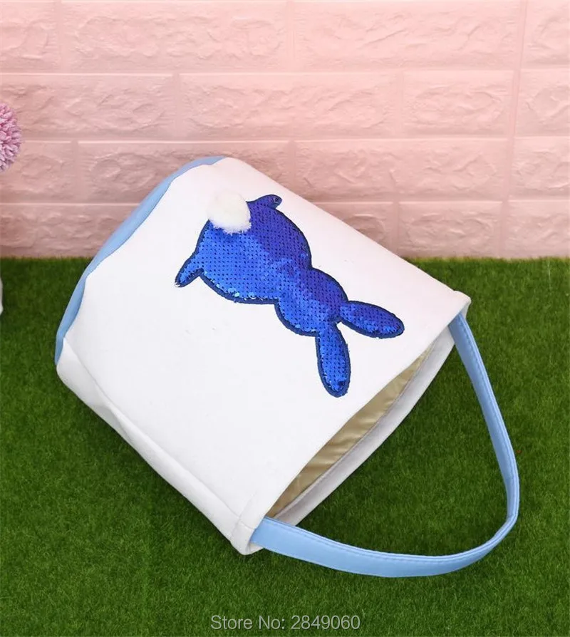 Лидер продаж 1 шт. сумка в виде пасхального кролика для детей ведро конфет