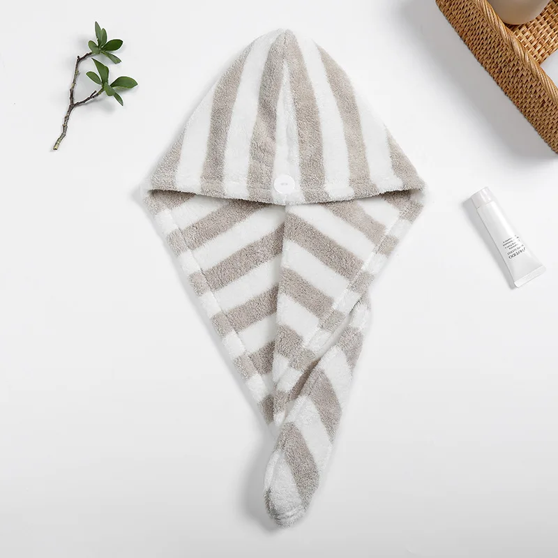 

Microfiber Solid Quickly Dry Hair Hat Hair Towels Soft Shower Towel For Woman Bathing Tools Bathing Drying Towel Head Wrap Hat
