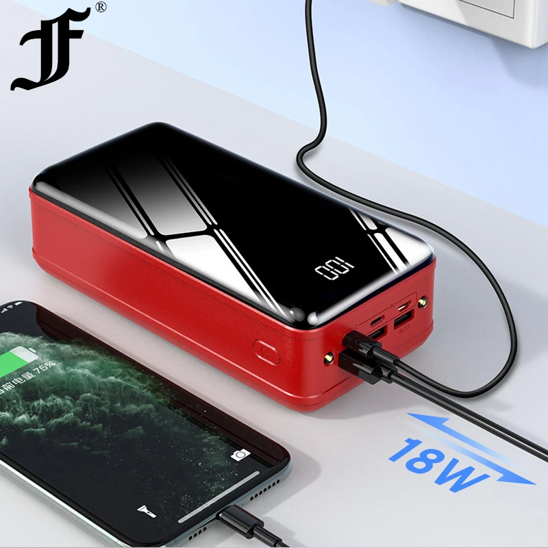 50000mAh банк силы PD 18W Быстрая зарядка для iPad iPhone Samsung Xiaomi Powerbank мобильное портативное