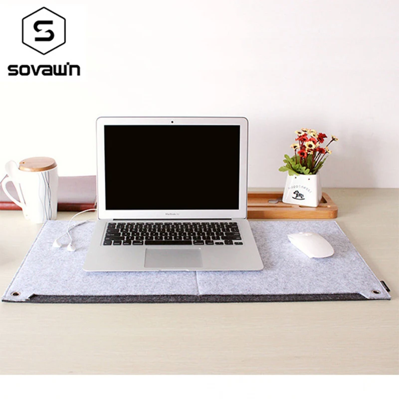 Sovawin Felt Cloth Table Mouse Pad Large Gaming Office Desk Computer Mousepad Keyboard Laptop Mat For PC Anti-slip Anti-shock | Компьютеры