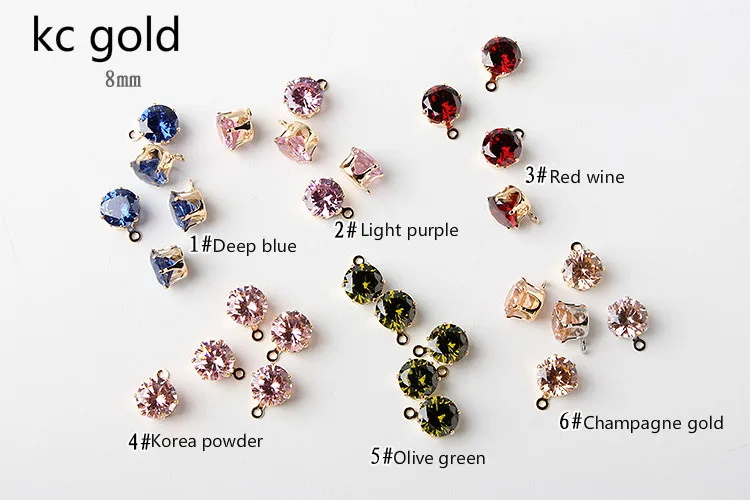 Кулон из циркония акварельного цвета с бриллиантами аксессуары для волос сделай