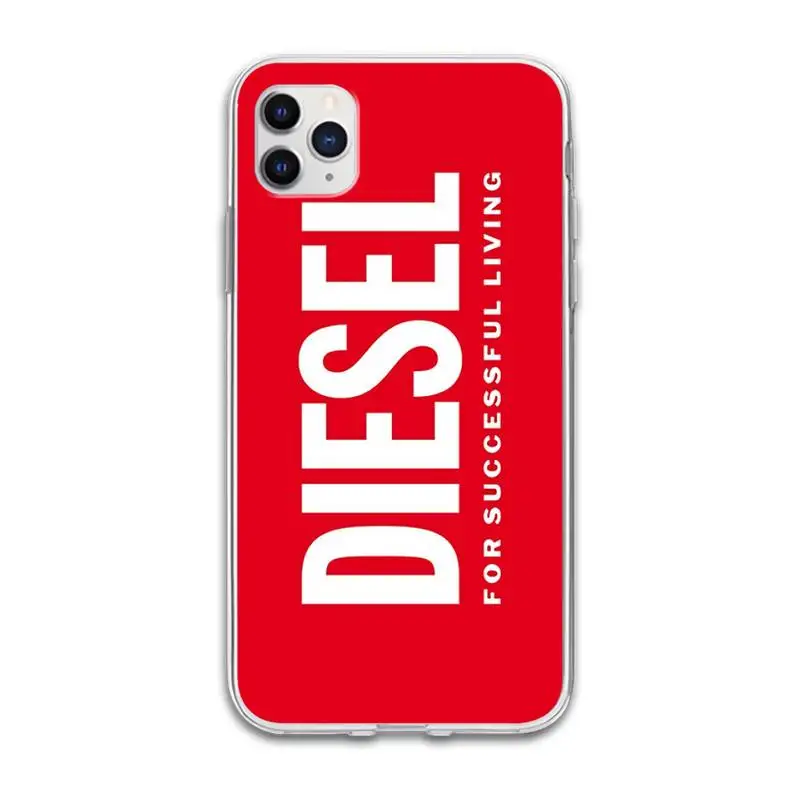 

Diesel brand Luxury VIP Transparent soft cover case for iphone se 2020 6 6s 7 8 plus x xs max xr 11 12 pro max coque