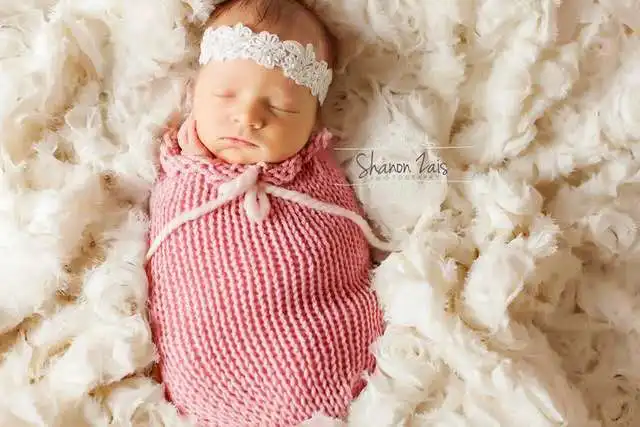 

Newborn photography sleeping bag hand hook wool photography clothing newborn baby photography props