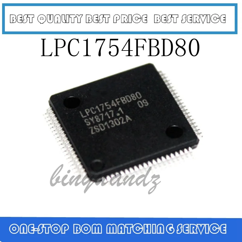 

5PCS LPC1754FBD8 LPC1754FBD80 QFP-80